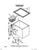CABINET Diagram and Parts List for RH1200RWW00  Roper Freezer