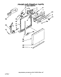FRAME AND CONSOLE Diagram and Parts List for DU8900XY0  Whirlpool Dishwasher