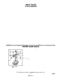 WATER PUMP Diagram and Parts List for LA9800XPW0  Whirlpool Washer
