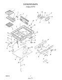 COOK TOP Diagram and Parts List for N9457X2  Roper Range