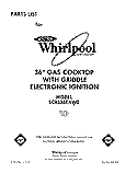 SECTION Diagram and Parts List for SC8536EXW0  Whirlpool Cooktop