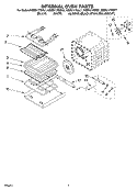INTERNAL OVEN PARTS Diagram and Parts List for KEBS177DWH7  KitchenAid Wall Oven