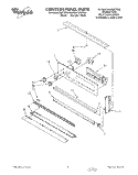 CONTROL PANEL, LIT/OPTIONAL Diagram and Parts List for RB170PXYQ4  Whirlpool Wall Oven