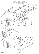 ICEMAKER, LIT/OPTIONAL Diagram and Parts List for 4KSRS22QDW00  KitchenAid Refrigerator