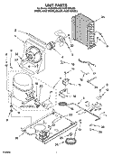 UNIT PARTS Diagram and Parts List for KUIS18PNJB5  KitchenAid Ice Maker
