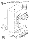 CABINET Diagram and Parts List for ET25DQRDB01  Whirlpool Refrigerator