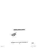 OPTIONAL, MISCELLANEOUS Diagram and Parts List for DU9450XX0  Whirlpool Dishwasher