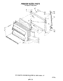 FREEZER DOOR Diagram and Parts List for ET18GKXSW02  Whirlpool Refrigerator