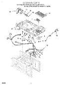 INTERIOR Diagram and Parts List for MH7130XEZ2  Whirlpool Microwave