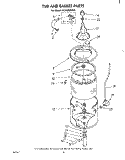 TUB AND BASKET Diagram and Parts List for 9CFA2000W5  Whirlpool Washer