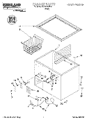 CABINET Diagram and Parts List for SCF0710HW00  Whirlpool Freezer