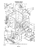 CABINET Diagram and Parts List for LG6151XSW0  Whirlpool Dryer