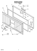 DOOR PARTS Diagram and Parts List for EH220FXKQ00  Whirlpool Freezer