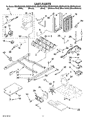 Part Location Diagram of W10163019 Whirlpool Harness, Unit