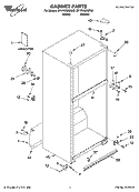 CABINET PARTS Diagram and Parts List for ET1FHMXMT02  Whirlpool Refrigerator