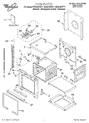 OVEN, LITERATURE Diagram and Parts List for RBS245PDT11  Whirlpool Wall Oven