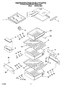 Part Location Diagram of 2006516 Whirlpool Crisper Track - Left Side