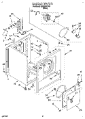 SECTION Diagram and Parts List for LER2614DW0  Whirlpool Dryer