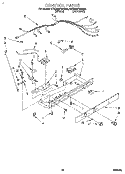 CONTROL Diagram and Parts List for 4YED25PWBW00  Whirlpool Refrigerator
