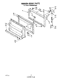 FREEZER DOOR Diagram and Parts List for ET22MKXLWR0  Whirlpool Refrigerator