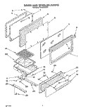 Part Location Diagram of 816746 Whirlpool FRAME-DOOR