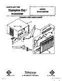 CABINET AND FRONT Diagram and Parts List for BHAC1250XS0  Whirlpool Air Conditioner