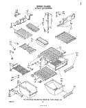 SHELF Diagram and Parts List for ED19TKXMWR2  Whirlpool Refrigerator