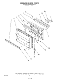 FREEZER DOOR Diagram and Parts List for KFRF19MSWHY1  KitchenAid Refrigerator