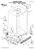 CABINET PARTS Diagram and Parts List for ES5PHAXSB00  Whirlpool Refrigerator