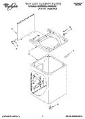 TOP AND CABINET, LIT/OPTIONAL Diagram and Parts List for LMR4232AW0  Whirlpool Washer