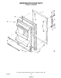 Part Location Diagram of 1115662 Whirlpool Panel, Refrigerator Door (Almond)
