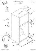 CABINET, LITERATURE Diagram and Parts List for GT19DKXHW00  Whirlpool Refrigerator