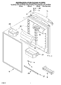 REFRIGERATOR DOOR PARTS Diagram and Parts List for KTRC19KKSS03  KitchenAid Refrigerator