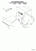 TOP VENTING PARTS, OPTIONAL PARTS Diagram and Parts List for KEBS207SWH02  KitchenAid Wall Oven