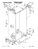 CABINET Diagram and Parts List for KSSS42MBX01  KitchenAid Refrigerator