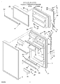 DOOR Diagram and Parts List for ET20GKXFN01  Whirlpool Refrigerator