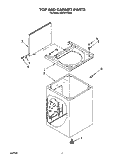 TOP AND CABINET, LIT/OPTIONAL Diagram and Parts List for LMR4131AN0  Whirlpool Washer