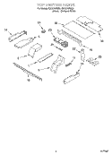 TOP VENTING, OPTIONAL Diagram and Parts List for RBD276PDQ8  Whirlpool Wall Oven