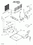 UNIT PARTS Diagram and Parts List for 8GT9FTKXST02  Whirlpool Refrigerator