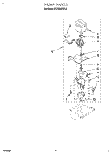 PUMP Diagram and Parts List for KUIS185EBL0  KitchenAid Ice Maker