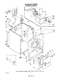 SECTION Diagram and Parts List for LE6400XPW0  Whirlpool Dryer