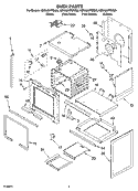 OVEN PARTS Diagram and Parts List for KERA807PBB00  KitchenAid Range