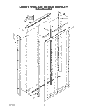 CABINET TRIMS AND BREAKER TRIM Diagram and Parts List for KSSS36DWW00  KitchenAid Refrigerator