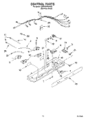 CONTROL Diagram and Parts List for 3XED5SHGKS00  Whirlpool Refrigerator