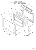 DOOR, LIT/OPTIONAL Diagram and Parts List for FGS337GN1  Roper Range