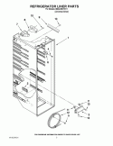 REFRIGERATOR LINER PARTS Diagram and Parts List for ED2LHEXTD11  Whirlpool Refrigerator