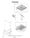 DISHRACK Diagram and Parts List for GDU4050XPW4  Whirlpool Dishwasher