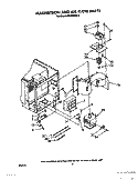 MAGNETRON AND AIR FLOW Diagram and Parts List for MW8900XS6  Whirlpool Microwave
