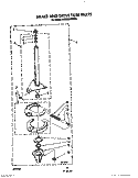 BRAKE AND DRIVE TUBE Diagram and Parts List for KAWE860WAL0  KitchenAid Washer
