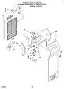 AIR FLOW Diagram and Parts List for RS20AKXBW00  Roper Refrigerator